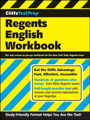 cover image of CliffsTestPrep&#174; Regents English Workbook